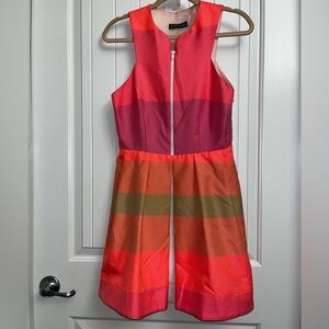 Camilla and Marc Pink and White Antoinette Mini Dress, size 6